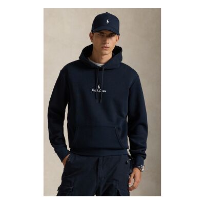 Polo Ralph Lauren für Herren. 710981369002 Doppelt gestricktes Sweatshirt mit marineblauer Kapuze (XS), Lässig, Baumwolle Polo Ralph Lauren für Herren. 710981369002 Doppelt gestricktes Sweatshirt mit marineblauer Kapuze (XS), Lässig, Baumwolle
