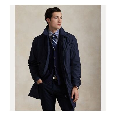 Polo Ralph Lauren für Herren. 710970435001 Wasserabweisender, wasserdichter und packbarer Mantel (M), Lässig, Polyester, Marine Polo Ralph Lauren für Herren. 710970435001 Wasserabweisender, wasserdichter und packbarer Mantel (M), Lässig, Polyester, Marine