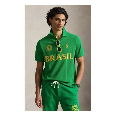 Polo Ralph Lauren für Herren. 710B21594001 Polo Brasil grün (XL), Lässig, Baumwolle, Kurzarm Polo Ralph Lauren für Herren. 710B21594001 Polo Brasil grün (XL), Lässig, Baumwolle, Kurzarm