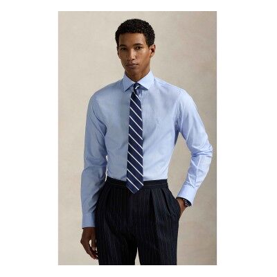 Polo Ralph Lauren für Herren. 712969015002 Custom Fit Hemd mit blauer Textur (44.5), Lässig, Baumwolle, Klassisch, Langarm Polo Ralph Lauren für Herren. 712969015002 Custom Fit Hemd mit blauer Textur (44.5), Lässig, Baumwolle, Klassisch, Langarm
