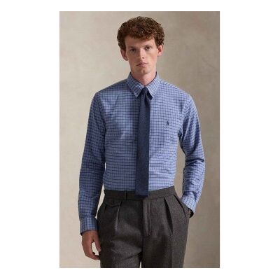 Polo Ralph Lauren für Herren. 710P07184002 Custom Fit Hemd aus technischem Twill blau (L), Lässig, Baumwolle, Klassisch, Langarm Polo Ralph Lauren für Herren. 710P07184002 Custom Fit Hemd aus technischem Twill blau (L), Lässig, Baumwolle, Klassisch, Langarm