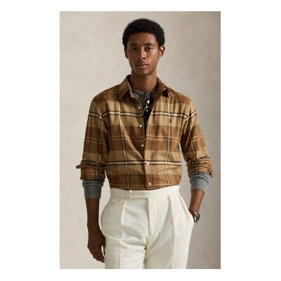 Polo Ralph Lauren für Herren. 710P07184003 Custom Fit Hemd aus technischem Twill braun (XL), Lässig, Baumwolle, Langarm Polo Ralph Lauren für Herren. 710P07184003 Custom Fit Hemd aus technischem Twill braun (XL), Lässig, Baumwolle, Langarm