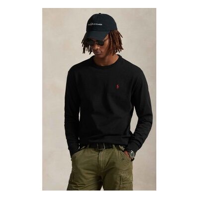 Polo Ralph Lauren für Herren. 710970697001 Classic Fit Langarm-T-Shirt schwarz (L), Lässig, Baumwolle Polo Ralph Lauren für Herren. 710970697001 Classic Fit Langarm-T-Shirt schwarz (L), Lässig, Baumwolle