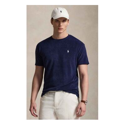 Polo Ralph Lauren für Herren. 710A12492005 Classic Fit navy Frottee-T-Shirt (M), Lässig, Baumwolle, Kurzarm, Marine Polo Ralph Lauren für Herren. 710A12492005 Classic Fit navy Frottee-T-Shirt (M), Lässig, Baumwolle, Kurzarm, Marine