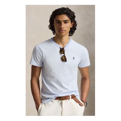 Polo Ralph Lauren für Herren. 710944811501 Blaues Custom Slim Fit Hemd (L), Lässig, Baumwolle, Kurzarm Polo Ralph Lauren für Herren. 710944811501 Blaues Custom Slim Fit Hemd (L), Lässig, Baumwolle, Kurzarm
