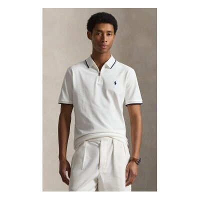 Polo Ralph Lauren für Herren. 710B19737004 Bedrucktes Poloshirt mit kurzen Ärmeln weiß (L), Lässig, Baumwolle, Kurzarm Polo Ralph Lauren für Herren. 710B19737004 Bedrucktes Poloshirt mit kurzen Ärmeln weiß (L), Lässig, Baumwolle, Kurzarm