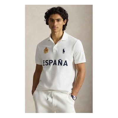 Polo Ralph Lauren für Herren. 710B20854001 Polo de España Classic Fit weiß (XXL), Lässig, Baumwolle, Kurzarm Polo Ralph Lauren für Herren. 710B20854001 Polo de España Classic Fit weiß (XXL), Lässig, Baumwolle, Kurzarm