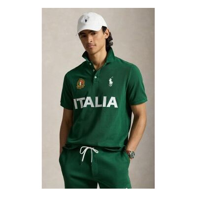 Polo Ralph Lauren für Herren. 710B20853001 Polo von Italia Classic Fit grün (S), Lässig, Baumwolle, Kurzarm Polo Ralph Lauren für Herren. 710B20853001 Polo von Italia Classic Fit grün (S), Lässig, Baumwolle, Kurzarm