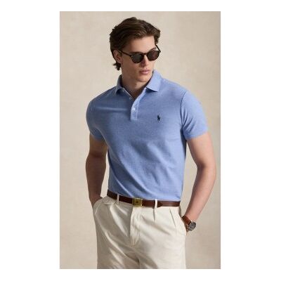 Polo Ralph Lauren für Herren. 710B13479008 Poloshirt aus Piqué Custom Slim Fit blau (XS), Lässig, Baumwolle, Kurzarm Polo Ralph Lauren für Herren. 710B13479008 Poloshirt aus Piqué Custom Slim Fit blau (XS), Lässig, Baumwolle, Kurzarm