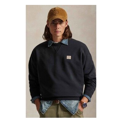 Polo Ralph Lauren für Herren. 710P05915001 Relaxed Fit Frottee-Sweatshirt schwarz (XS), Lässig, Baumwolle Polo Ralph Lauren für Herren. 710P05915001 Relaxed Fit Frottee-Sweatshirt schwarz (XS), Lässig, Baumwolle