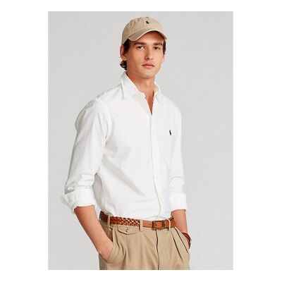Polo Ralph Lauren für Herren. 710772290003 Custom Fit Oxford Hemd weiß (M), Lässig, Baumwolle, Langarm Polo Ralph Lauren für Herren. 710772290003 Custom Fit Oxford Hemd weiß (M), Lässig, Baumwolle, Langarm
