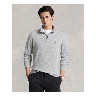 Polo Ralph Lauren für Herren. 710671929009 State Zip Pullover grau (XL), Lässig, Baumwolle, Langarm Polo Ralph Lauren für Herren. 710671929009 State Zip Pullover grau (XL), Lässig, Baumwolle, Langarm