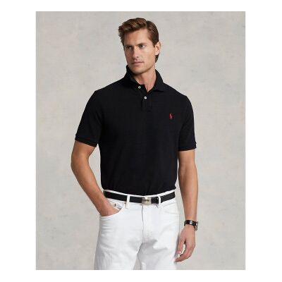 Polo Ralph Lauren für Herren. 710783656020 Schwarzes Basic-Poloshirt (XXL), Lässig, Baumwolle, Kurzarm Polo Ralph Lauren für Herren. 710783656020 Schwarzes Basic-Poloshirt (XXL), Lässig, Baumwolle, Kurzarm