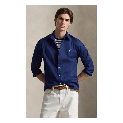 Polo Ralph Lauren für Herren. 710B20512006 Custom Fit Leichtes Navy Twill Hemd (S), Lässig, Party, Baumwolle, Klassisch, Langarm, Marine Polo Ralph Lauren für Herren. 710B20512006 Custom Fit Leichtes Navy Twill Hemd (S), Lässig, Party, Baumwolle, Klassisch, Langarm, Marine