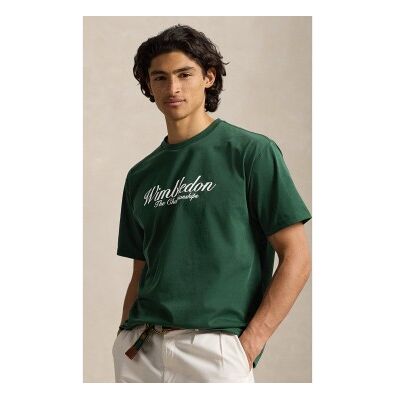 Polo Ralph Lauren für Herren. 710B16059001 Wimbledon-T-Shirt mit Big Fit-Grafik (XL), Lässig, Grün, Baumwolle, Kurzarm Polo Ralph Lauren für Herren. 710B16059001 Wimbledon-T-Shirt mit Big Fit-Grafik (XL), Lässig, Grün, Baumwolle, Kurzarm