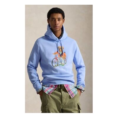 Polo Ralph Lauren für Herren. 710B14614001 Fleece-Sweatshirt mit blauem Polo-Bär (XXL), Lässig, Baumwolle Polo Ralph Lauren für Herren. 710B14614001 Fleece-Sweatshirt mit blauem Polo-Bär (XXL), Lässig, Baumwolle