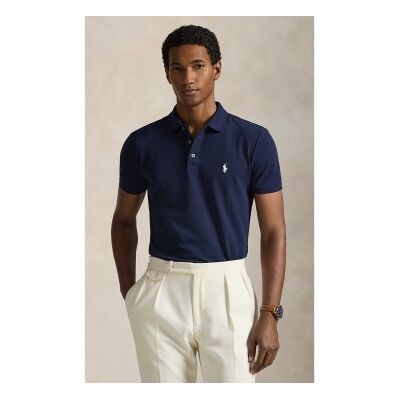 Polo Ralph Lauren für Herren. 710941439038 Stretch-Piqué Custom Slim Fit Poloshirt navy (L), Lässig, Baumwolle, Kurzarm, Marine Polo Ralph Lauren für Herren. 710941439038 Stretch-Piqué Custom Slim Fit Poloshirt navy (L), Lässig, Baumwolle, Kurzarm, Marine