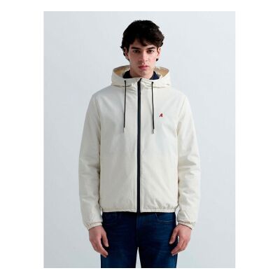 Replay für Herren. M8338A.000.84876 Jacke Logo R weiß (XL), Lässig, Polyester Replay für Herren. M8338A.000.84876 Jacke Logo R weiß (XL), Lässig, Polyester