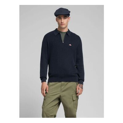 Replay für Herren. UK4867.000.G21280G Pullover mit kurzem marineblauem Reißverschluss (XL), Lässig, Baumwolle Replay für Herren. UK4867.000.G21280G Pullover mit kurzem marineblauem Reißverschluss (XL), Lässig, Baumwolle