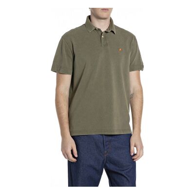 Replay für Herren. M3431A.000.22696M Lässiges grünes Poloshirt (S), Baumwolle, Kurzarm Replay für Herren. M3431A.000.22696M Lässiges grünes Poloshirt (S), Baumwolle, Kurzarm