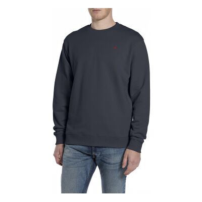 Replay für Herren. M3106.000.23802 Marinefarbenes Freizeit-Sweatshirt (S), Lässig, Baumwolle Replay für Herren. M3106.000.23802 Marinefarbenes Freizeit-Sweatshirt (S), Lässig, Baumwolle