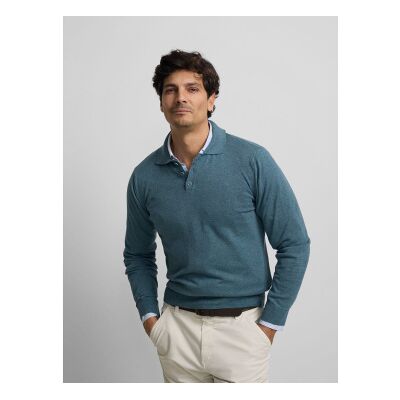 Silbon für Herren. S261020803230 Blauer Rollkragenpullover (M), Lässig, Baumwolle Silbon für Herren. S261020803230 Blauer Rollkragenpullover (M), Lässig, Baumwolle