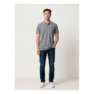 Silbon für Herren. S261011011095 Klassisches einfarbiges graues Poloshirt (M), Lässig, Baumwolle, Kurzarm Silbon für Herren. S261011011095 Klassisches einfarbiges graues Poloshirt (M), Lässig, Baumwolle, Kurzarm