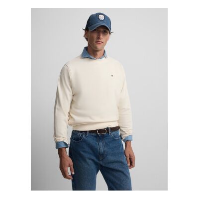 Silbon für Herren. S261021107186 Saint Tropez Club Sweatshirt beige (S), Lässig, Baumwolle Silbon für Herren. S261021107186 Saint Tropez Club Sweatshirt beige (S), Lässig, Baumwolle