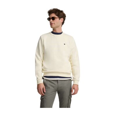 Silbon für Herren. 130109 Minilogo beige Sweatshirt (L), Lässig, Baumwolle Silbon für Herren. 130109 Minilogo beige Sweatshirt (L), Lässig, Baumwolle