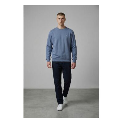 Silbon für Herren. S261041102293 Ethnisches blaues Schläger-Sweatshirt (L), Lässig, Baumwolle Silbon für Herren. S261041102293 Ethnisches blaues Schläger-Sweatshirt (L), Lässig, Baumwolle