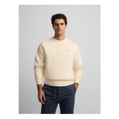 Silbon für Herren. S261041105292 Beigefarbenes ethnisches Schläger-Sweatshirt (L), Lässig, Baumwolle Silbon für Herren. S261041105292 Beigefarbenes ethnisches Schläger-Sweatshirt (L), Lässig, Baumwolle