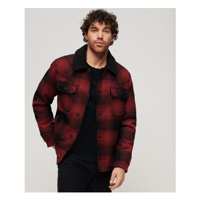 Superdry für Herren. M5011680A Chore Merchant Store Wollmantel rot (3XL), Lässig, Acryl Superdry für Herren. M5011680A Chore Merchant Store Wollmantel rot (3XL), Lässig, Acryl