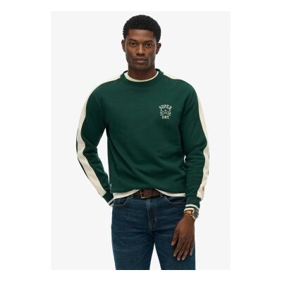 Superdry für Herren. M2014281A Athletic Club Crew Sweatshirt grün (M), Lässig, Baumwolle Superdry für Herren. M2014281A Athletic Club Crew Sweatshirt grün (M), Lässig, Baumwolle