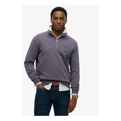 Superdry für Herren. M2014089A Sweatshirt Athletic Ess Half Zip grau (M), Lässig, Baumwolle, Kurzarm Superdry für Herren. M2014089A Sweatshirt Athletic Ess Half Zip grau (M), Lässig, Baumwolle, Kurzarm