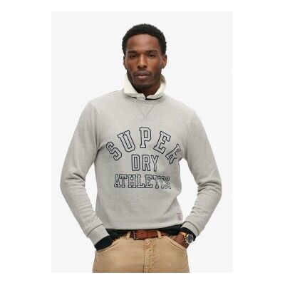 Superdry für Herren. M2013965A Sportliches graues bedrucktes Sweatshirt (S), Lässig, Baumwolle Superdry für Herren. M2013965A Sportliches graues bedrucktes Sweatshirt (S), Lässig, Baumwolle