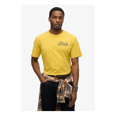 Superdry für Herren. M1012124A Film-T-Shirt gelb (XXL), Lässig, Baumwolle, Kurzarm Superdry für Herren. M1012124A Film-T-Shirt gelb (XXL), Lässig, Baumwolle, Kurzarm