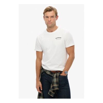 Superdry für Herren. M1012274A T-Shirt British Design Relaxed weiß (M), Lässig, Baumwolle, Kurzarm Superdry für Herren. M1012274A T-Shirt British Design Relaxed weiß (M), Lässig, Baumwolle, Kurzarm