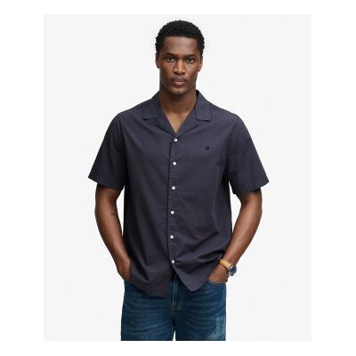 Superdry für Herren. M4011138A Hemd Cabana navy (L), Lässig, Baumwolle, Kurzarm, Marine Superdry für Herren. M4011138A Hemd Cabana navy (L), Lässig, Baumwolle, Kurzarm, Marine