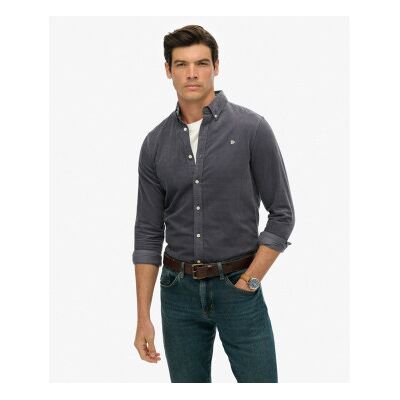 Superdry für Herren. M4011044A Classic Needle Cord navy Hemd (M), Lässig, Baumwolle, Langarm, Marine Superdry für Herren. M4011044A Classic Needle Cord navy Hemd (M), Lässig, Baumwolle, Langarm, Marine