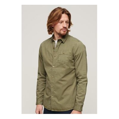 Superdry für Herren. M4010680A Merchant Store grünes Hemd (XXL), Lässig, Baumwolle, Klassisch, Langarm Superdry für Herren. M4010680A Merchant Store grünes Hemd (XXL), Lässig, Baumwolle, Klassisch, Langarm