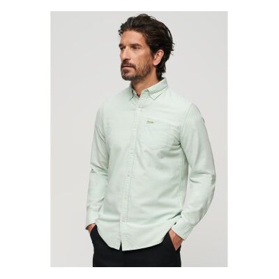 Superdry für Herren. M4010653A Grünes Oxford-Hemd (XL), Lässig, Party, Baumwolle, Klassisch, Langarm Superdry für Herren. M4010653A Grünes Oxford-Hemd (XL), Lässig, Party, Baumwolle, Klassisch, Langarm