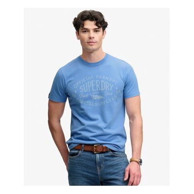 Superdry für Herren. M1012353A Lo-fi Dockside T-shirt blau (XL), Lässig, Baumwolle, Kurzarm Superdry für Herren. M1012353A Lo-fi Dockside T-shirt blau (XL), Lässig, Baumwolle, Kurzarm