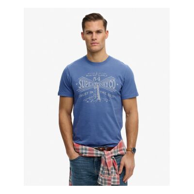Superdry für Herren. M1012353A Lo-fi Dockside navy T-Shirt (M), Lässig, Baumwolle, Kurzarm, Marine Superdry für Herren. M1012353A Lo-fi Dockside navy T-Shirt (M), Lässig, Baumwolle, Kurzarm, Marine
