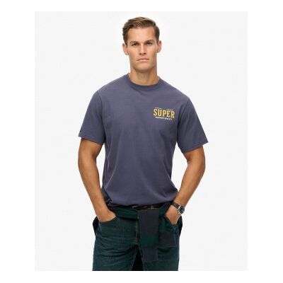 Superdry für Herren. M1012261A Tap Room T-Shirt in Übergröße navy (L), Lässig, Baumwolle, Langarm, Marine Superdry für Herren. M1012261A Tap Room T-Shirt in Übergröße navy (L), Lässig, Baumwolle, Langarm, Marine