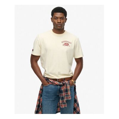 Superdry für Herren. M1012263A Trade Tools T-Shirt in Übergröße weiß (L), Lässig, Baumwolle, Kurzarm Superdry für Herren. M1012263A Trade Tools T-Shirt in Übergröße weiß (L), Lässig, Baumwolle, Kurzarm