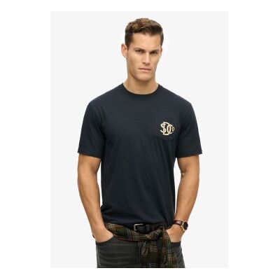 Superdry für Herren. M1012210A Merchant Store Grafik-T-Shirt navy (M), Lässig, Baumwolle, Kurzarm, Marine Superdry für Herren. M1012210A Merchant Store Grafik-T-Shirt navy (M), Lässig, Baumwolle, Kurzarm, Marine
