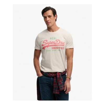 Superdry für Herren. M1012451A Klassisches T-shirt weiß (XL), Lässig, Baumwolle, Kurzarm Superdry für Herren. M1012451A Klassisches T-shirt weiß (XL), Lässig, Baumwolle, Kurzarm