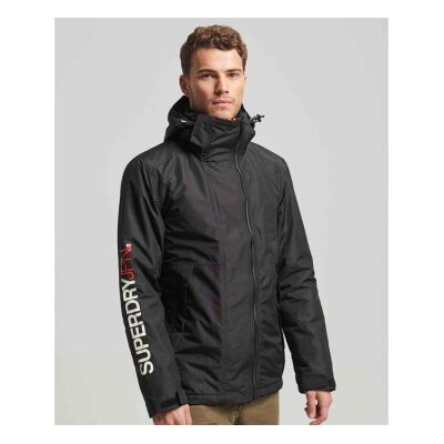 Superdry für Herren. M5011825A Yachter Windbreaker Jacke mit Kapuze schwarz (S), Lässig, Polyester, Nachhaltig Superdry für Herren. M5011825A Yachter Windbreaker Jacke mit Kapuze schwarz (S), Lässig, Polyester, Nachhaltig