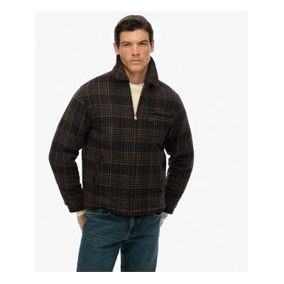 Superdry für Herren. M5012203A Wollmischung Check Ranch Jacket braun (L), Lässig, Wolle Superdry für Herren. M5012203A Wollmischung Check Ranch Jacket braun (L), Lässig, Wolle