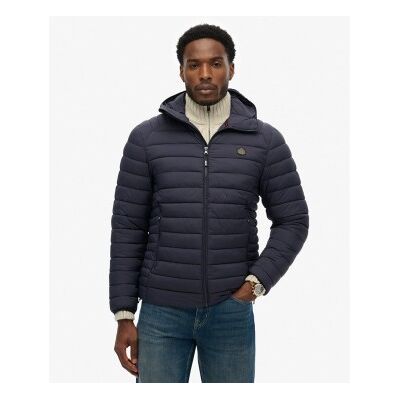 Superdry für Herren. M5012339A Wattierte Kapuzenjacke Fuji Lite Marineblau (XL), Lässig, Polyamid Superdry für Herren. M5012339A Wattierte Kapuzenjacke Fuji Lite Marineblau (XL), Lässig, Polyamid